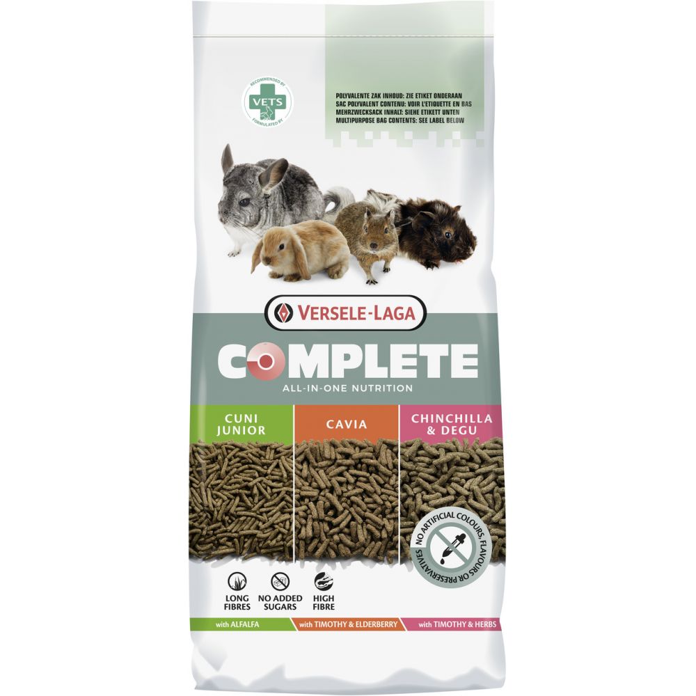 Versele Laga Cavia Complete Ekstrudowana Karma Dla Kawii Domowych  8 kg