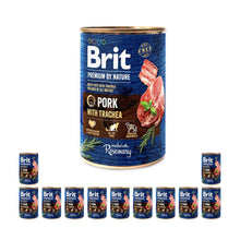 Pakiet Brit Premium By Nature Pork With Trachea Wieprzowina Tchawica Mokra Karma Dla Psa 12 x 400 g