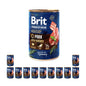 Pakiet Brit Premium By Nature Pork With Trachea Wieprzowina Tchawica Mokra Karma Dla Psa 12 x 400 g