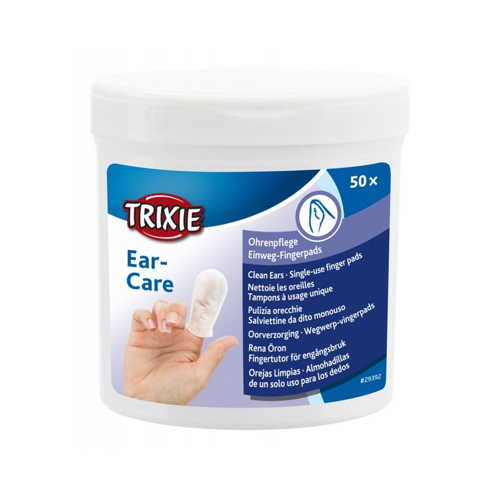 Trixie Ear Care Czyste Uszy Nakładki Na Palce 50 sztuk