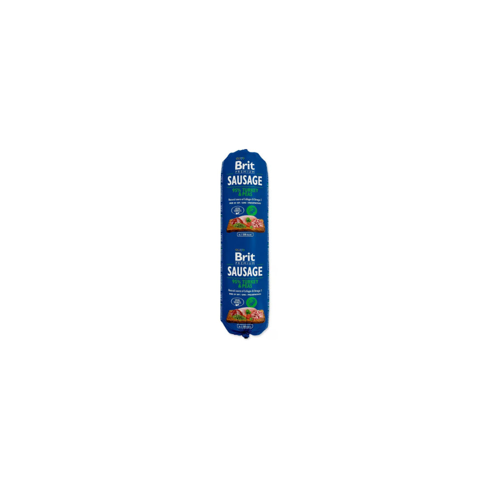 Brit Premium By Nature Sausage Turkey & Pea Indyk Groszek Mokra Karma Dla Psa 800 g