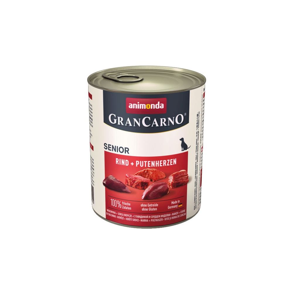 Animonda GranCarno Wołowina z Sercami Indyczymi Senior 800 g