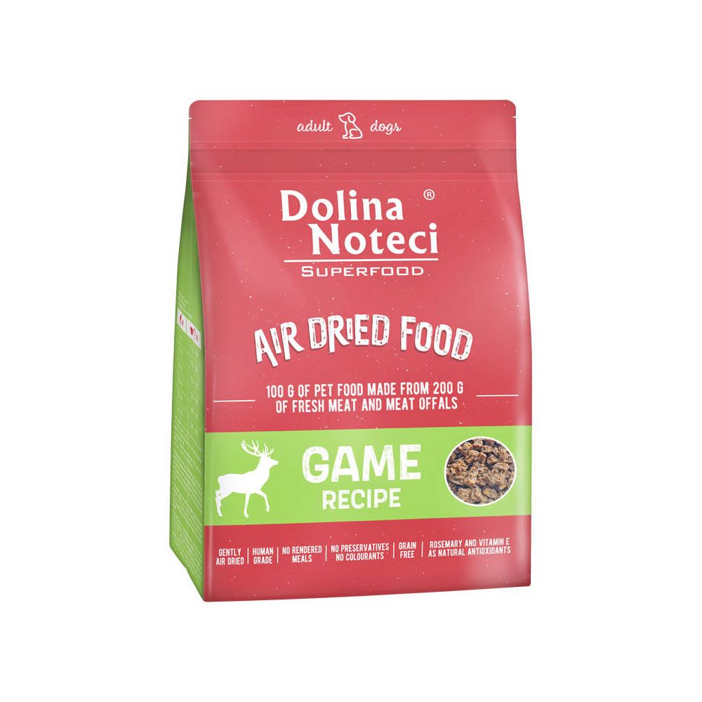 Dolina Noteci Superfood Air Dried Danie z Dziczyzny Karma Suszona Dla Dorosłych Psów 1 kg