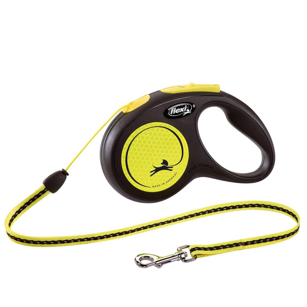 Flexi Smycz New Neon Na Sznurku 5 Metrów Rozmiar S do 12 kg