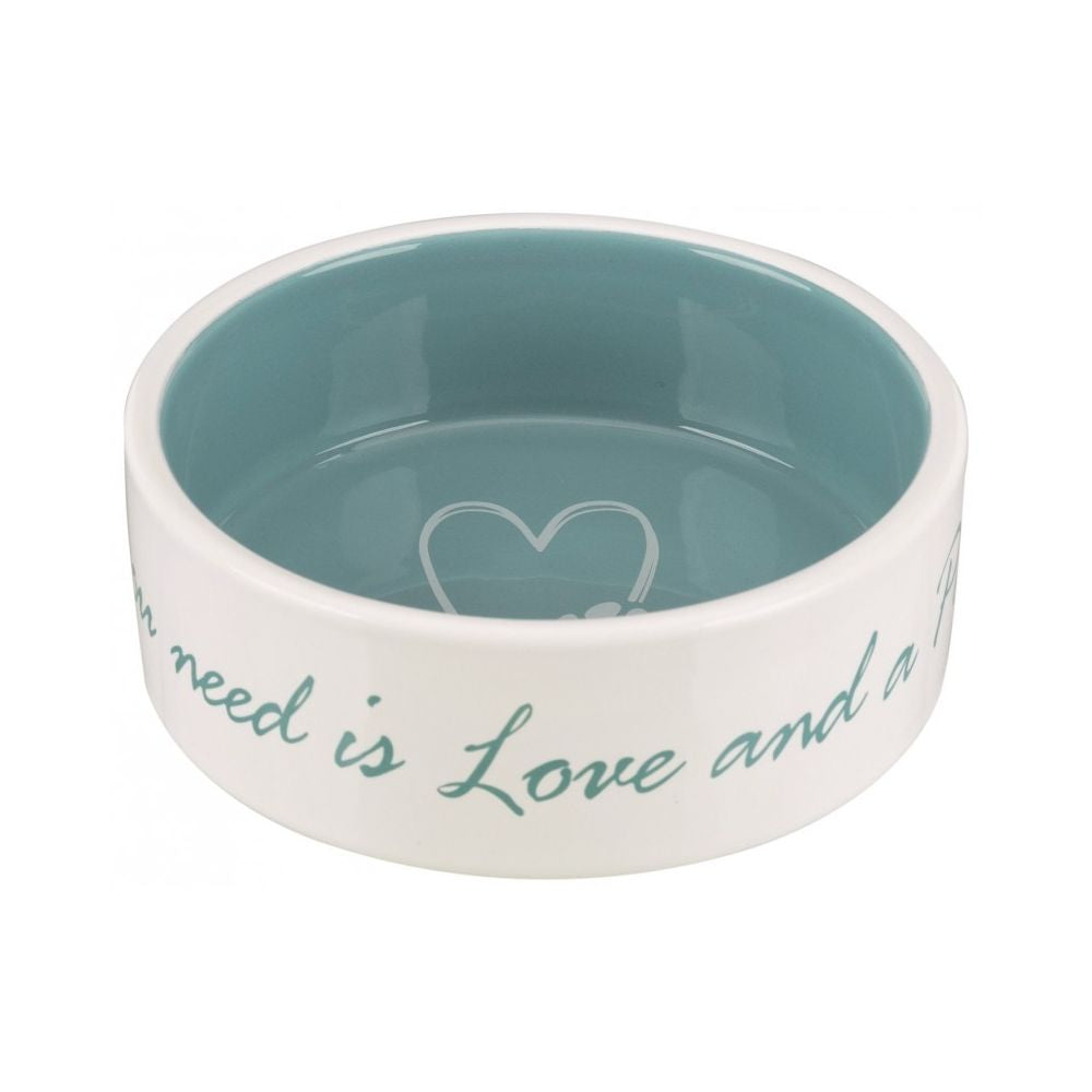 Trixie Miska Ceramiczna Kremowa/Jasnoniebieska 0,3 l