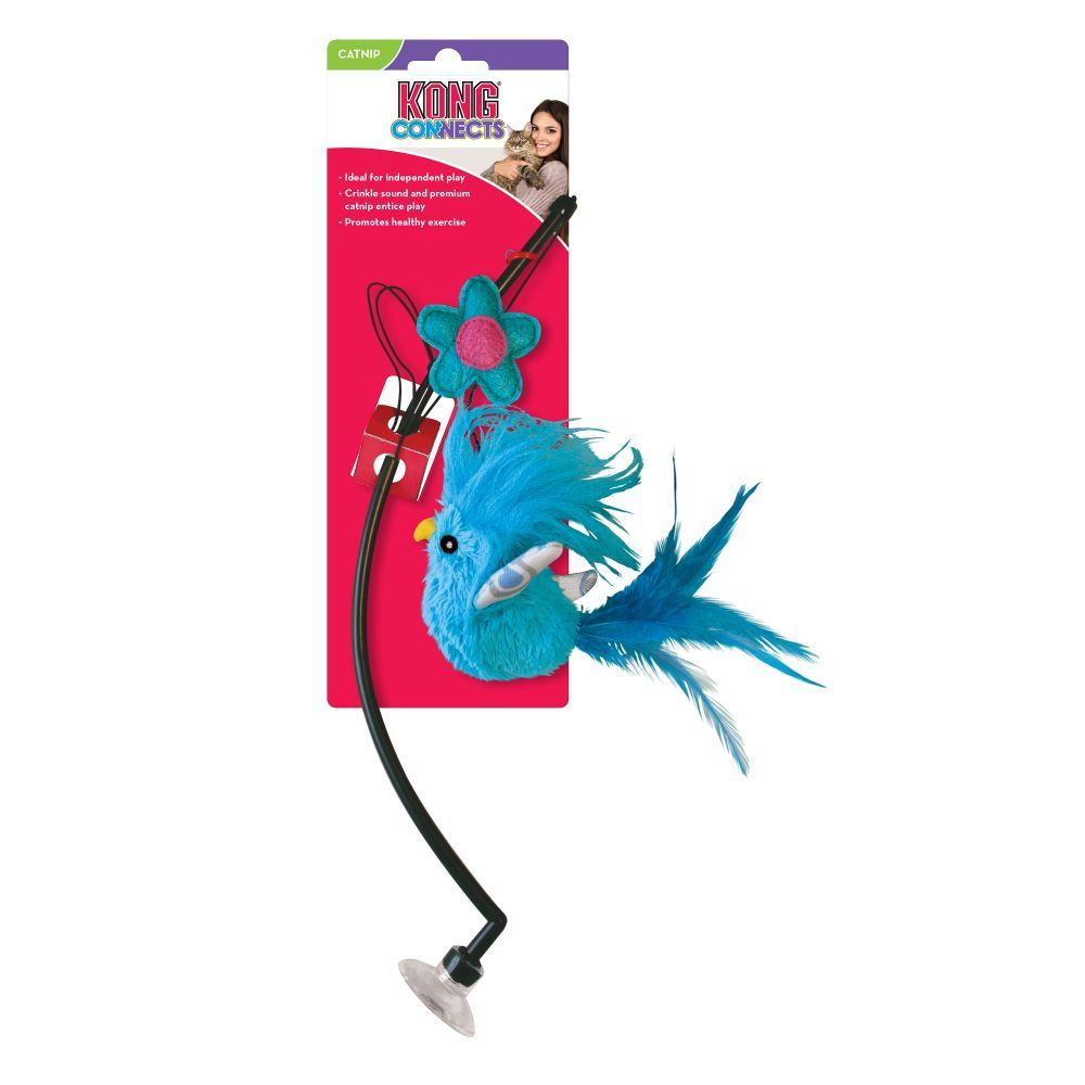 Kong Connects Window Teaser Wędka Dla Kota Z Przyssawką