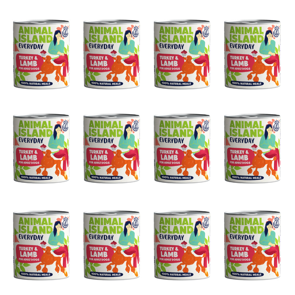 Pakiet Animal Island Mokra Karma Everyday Dla Psa Indyk z Jagnięciną 12 x 800 g