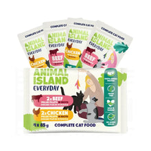 ANIMAL ISLAND Everyday Kurczak+Wołowina czteropak 4x85g Karma Mokra Dla Kota