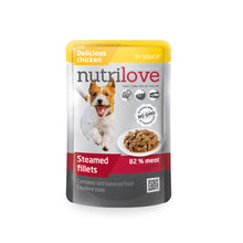 Nutrilove Soczyste Mięsne Kawałki Kurczaka w Sosie 85 g