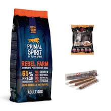 Pakiet Primal Spirit Rebel Farm 65% 12 kg + 5 Przysmaków!