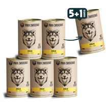 Pakiet Paka Zwierzaka Mokra Karma Dla Psa Królik I Dzik Z Dynią 5 x 400 g + 1 Puszka GRATIS!