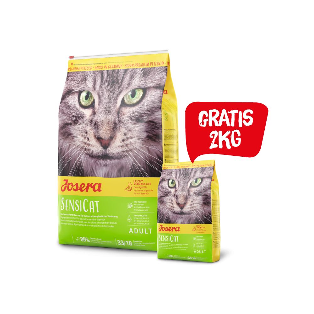 Pakiet Josera SensiCat Wrażliwy Żołądek 10 kg + 2 kg GRATIS!