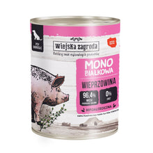 Wiejska Zagroda Monoproteinowa Mokra Karma Dla Dorosłych Psów Wieprzowina 800 g