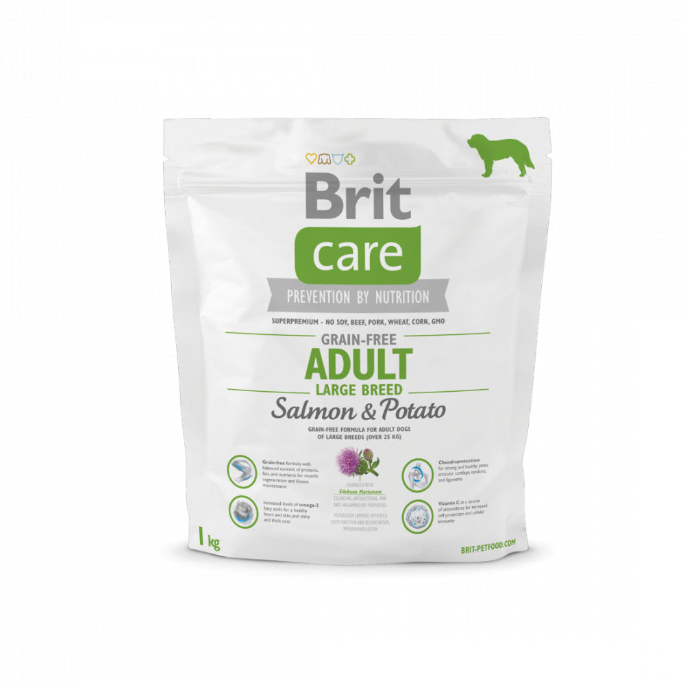Brit Care Grain-Free Adult Large Breed  Salmon & Potato Łosoś & Ziemniak Bezzbożowa Karma Dla Dorosłych Psów Dużych Ras 1 kg