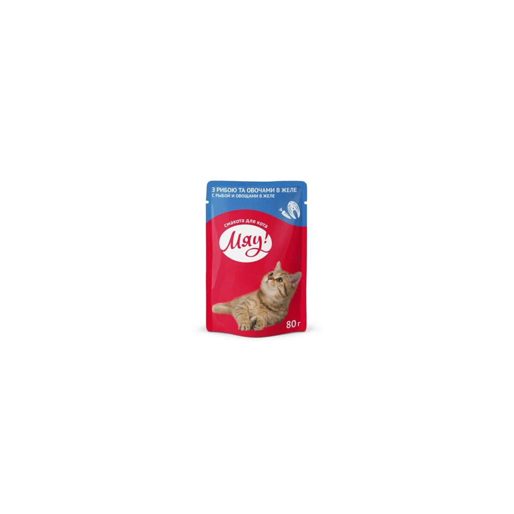 Miau! Ryba z Warzywami dla Kota 80 g