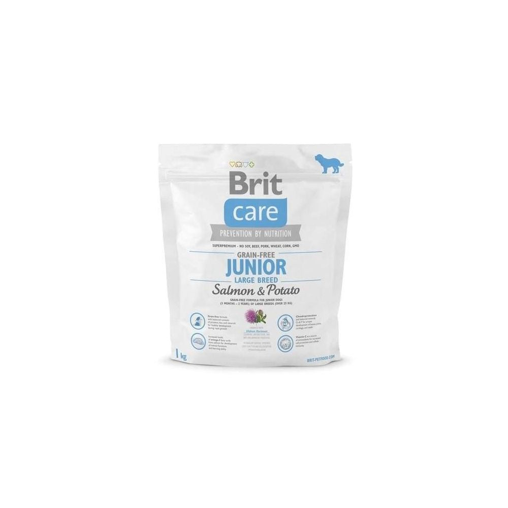 Brit Care Grain-Free Junior Large Breed Salmon & Potato  Łosoś & Ziemniak  Bezzbożowa Karma Dla Szczeniąt Dużych Ras 1 kg