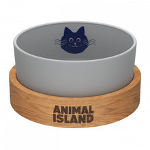 Animal Island Szklana Miska Dla Kota Rozmiar S 900 ml Szara