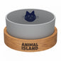 Animal Island Szklana Miska Dla Kota Rozmiar S 900 ml Szara
