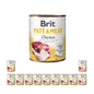 Pakiet Brit Pate & Meat Chicken Kurczak Mokra Karma Dla Psa 12 x 800 g
