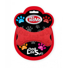 Pet Nova Dog Life Style Kość Gryzak Czerwony o Zapachu Wołowiny 10,5 cm