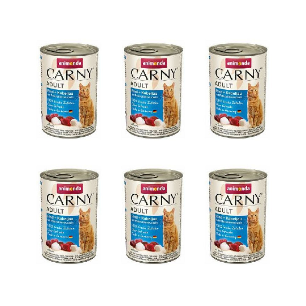 Pakiet Animonda Carny Dorsz, Wołowina, Pietruszka 6 x 400 g