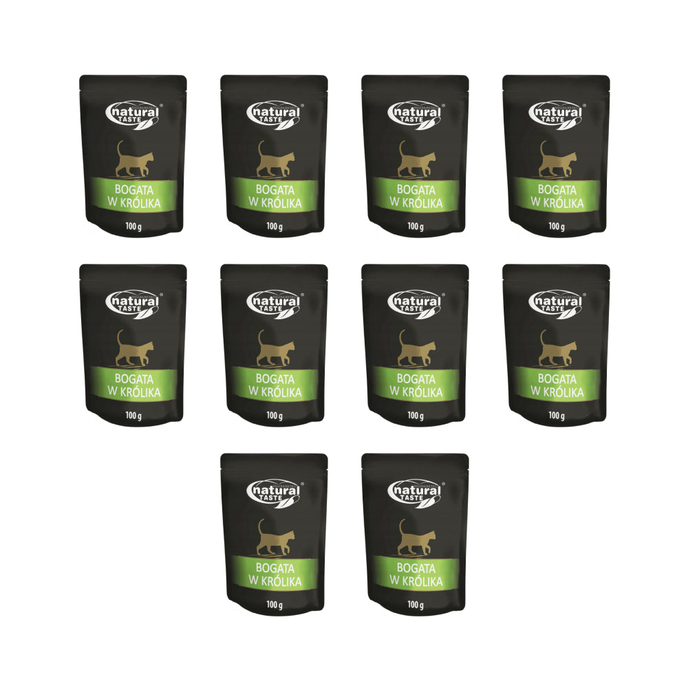 Pakiet Dolina Noteci Natural Taste z Królikiem Kot 10 x 100 g