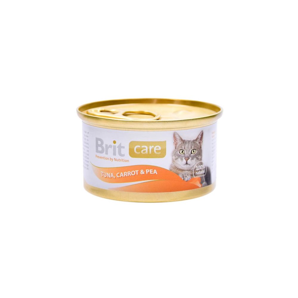Brit Care Tuna Carrot & Pea Tuńczyk Marchewka Groszek Karma Dla Kota 80 g