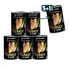 Pakiet Paka Zwierzaka Seventh Heaven Indyk z Jagnięciną Mokra Karma Dla Psa 5 x 400 g + 1 Puszka GRATIS!