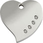 RedDingo Personalizowana Zawieszka Dla Pupila z Grawerem Serce Swarovski