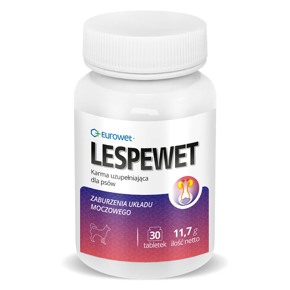 Eurowet Lespewet Wspomaganie Pracy Układu Moczowego dla Psów 30 tabletek