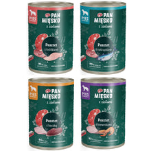 Pakiet Pan Mięsko Mokra Karma Dla Dorosłych Psów Pasztet z Ziołami Mix Smaków 4 x 400 g