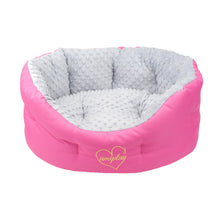 Amiplay Legowisko Colosseum Babydoll Dla Psa Rozmiar M Jasnoszare Z Różowym