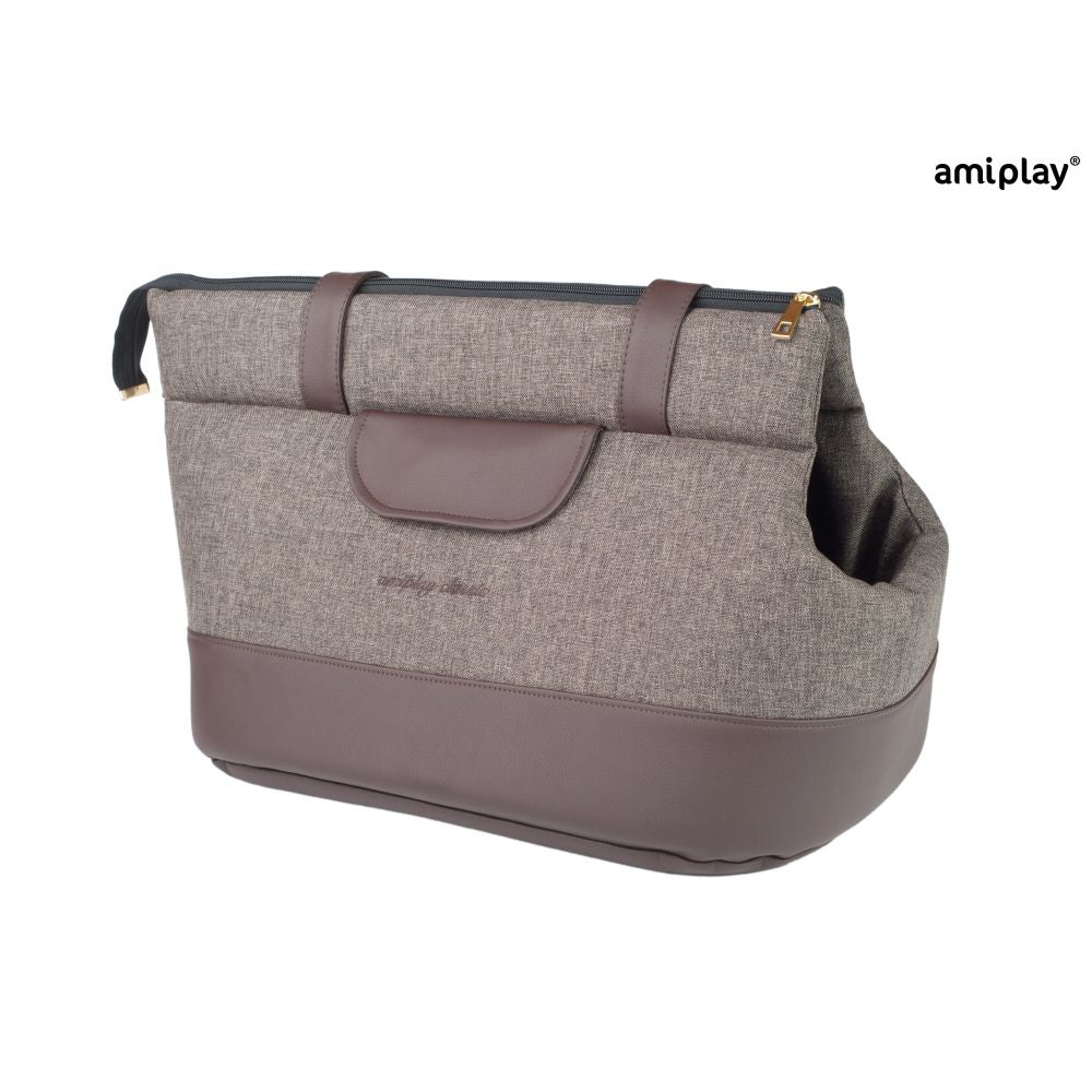 Amiplay Torba Transportowa Classic Brązowa Rozmiar L