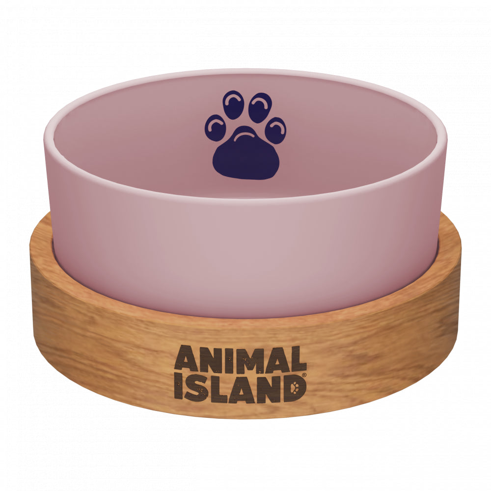 Animal Island Szklana Miska Dla Psa Rozmiar S 900 ml Różowa