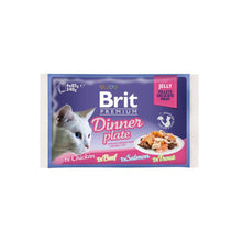 Brit Premium Cat Pouch Jelly Fillet Dinner Plate Saszetki w Galaretce Dla Kotów Mix Smaków 4 x 85 g