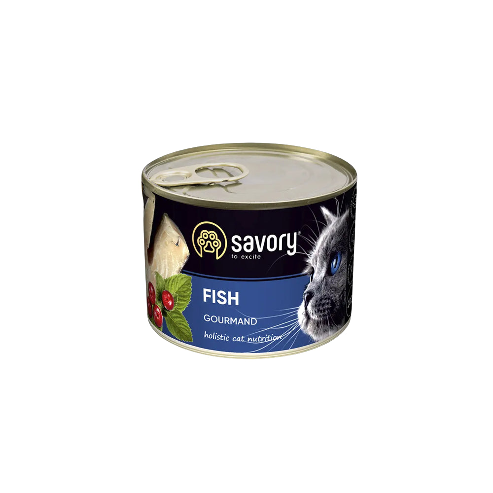 Savory Cat Adult Fish Karma Mokra Dla Dorosłych Kotów z Rybą 200 g