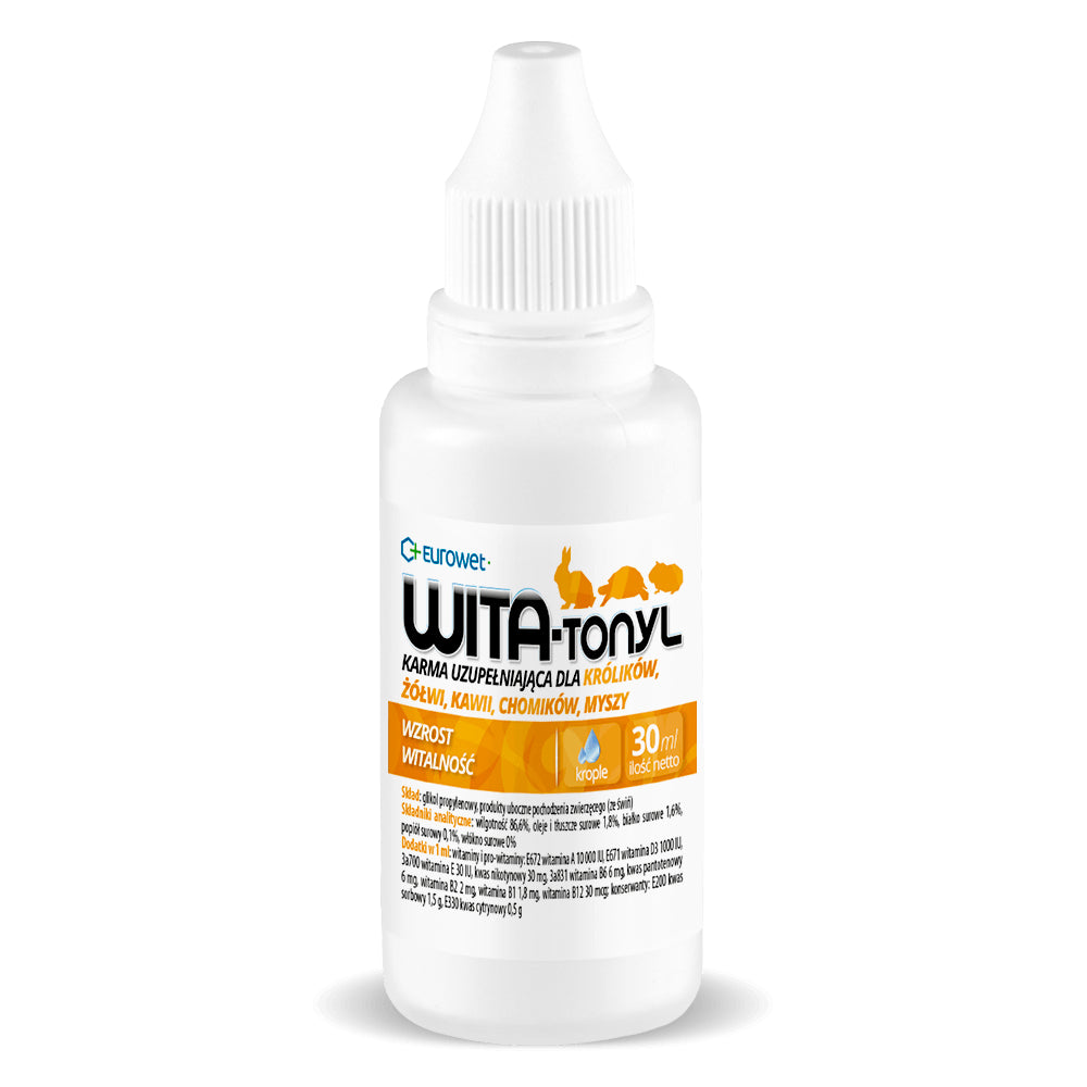 Eurowet Wita - Tonyl Wzrost Witalność Gady Gryzonie 30 ml