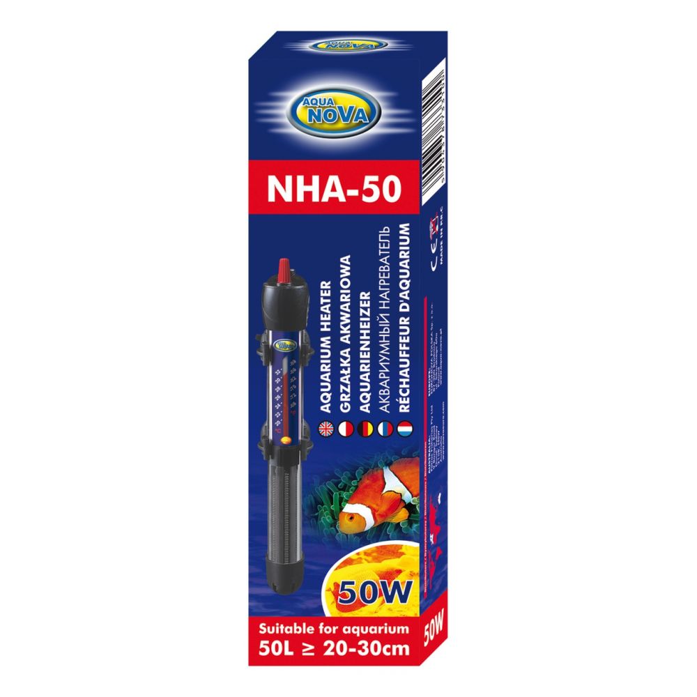 Aqua Nova NHA-50 Grzałka z Termostatem 50W Do Akwarium