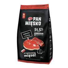 Pan Mięsko Wołowina z koziną chrupki M 20kg karma sucha dla psa dorosłego