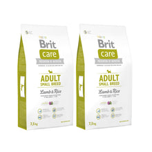 Pakiet Brit Care Lamb & Rice Jagnięcina & Ryż Adult Small Breed Karma Dorosłych Psów Małych Ras 2 x 7,5 kg