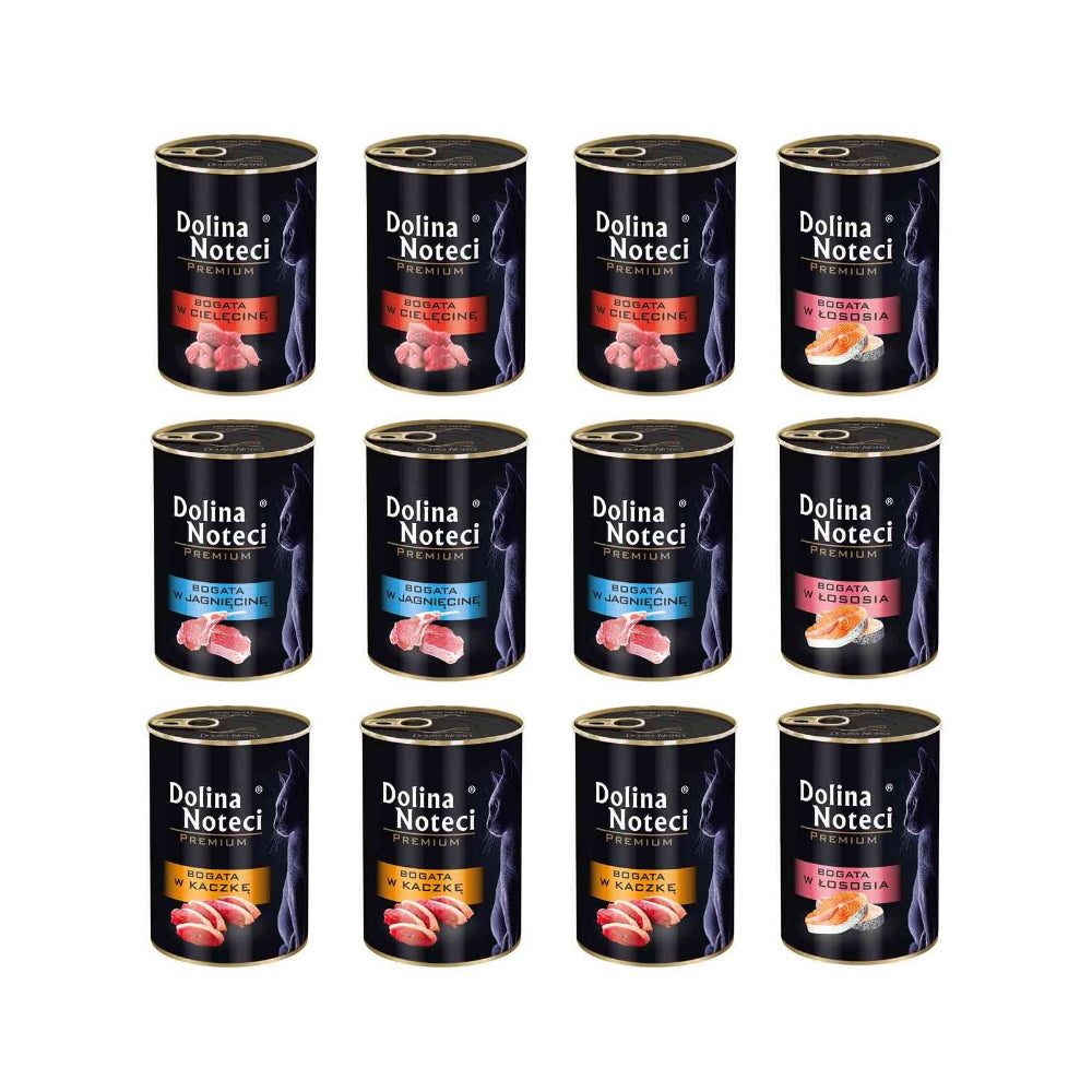 Pakiet Dolina Noteci Premium Kot Mix Smaków 12 x 400 g
