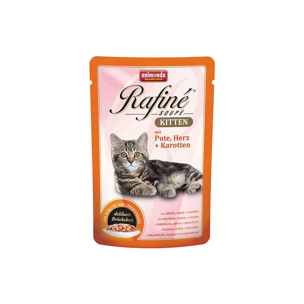 Animonda Rafine Soupe Kitten Indyk, Serca, Marchew 100 g