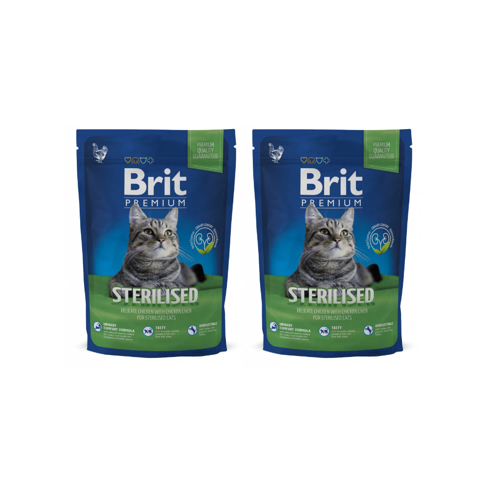 Pakiet Brit Premium Sterilised Kurczak Wątróbka Karma Dla Kota 2 x 1,5 kg