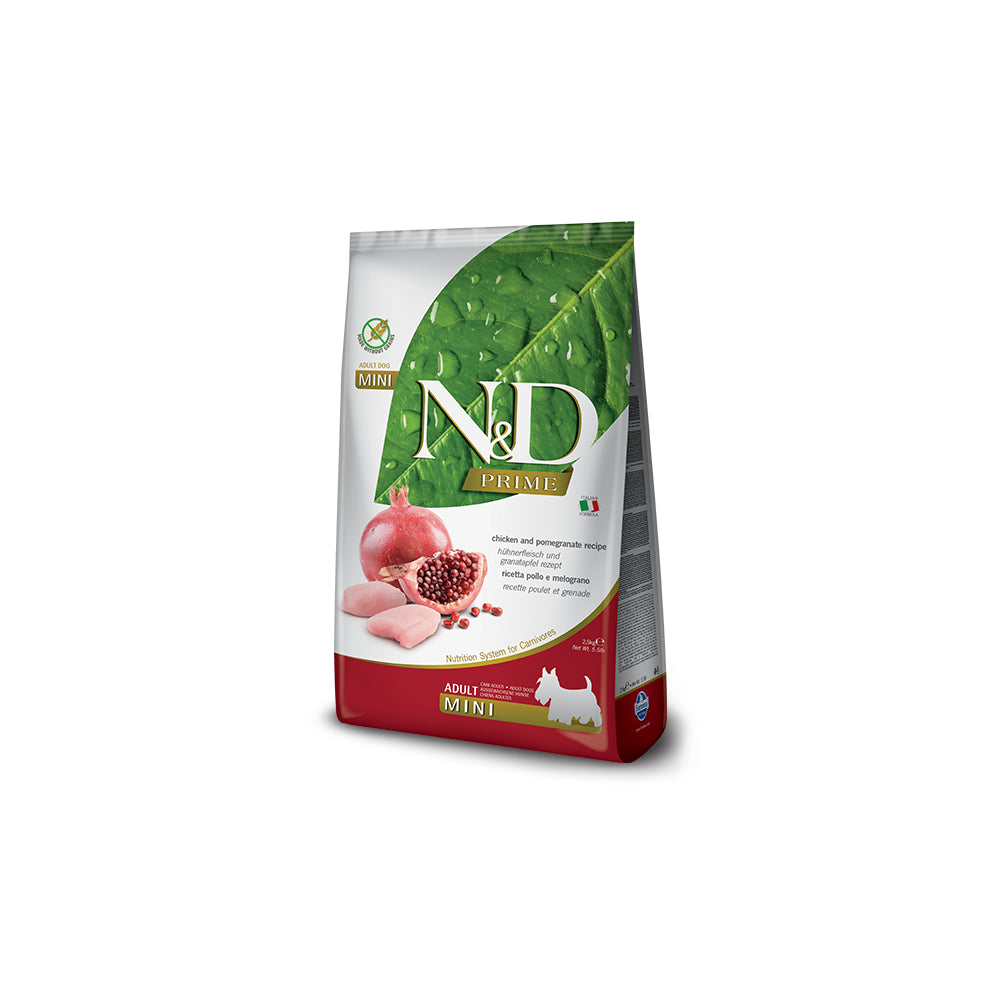 Farmina N&D Prime Chicken & Pomegranate Adult Mini Karma Dla Dorosłych Psów Małych Ras 800 g
