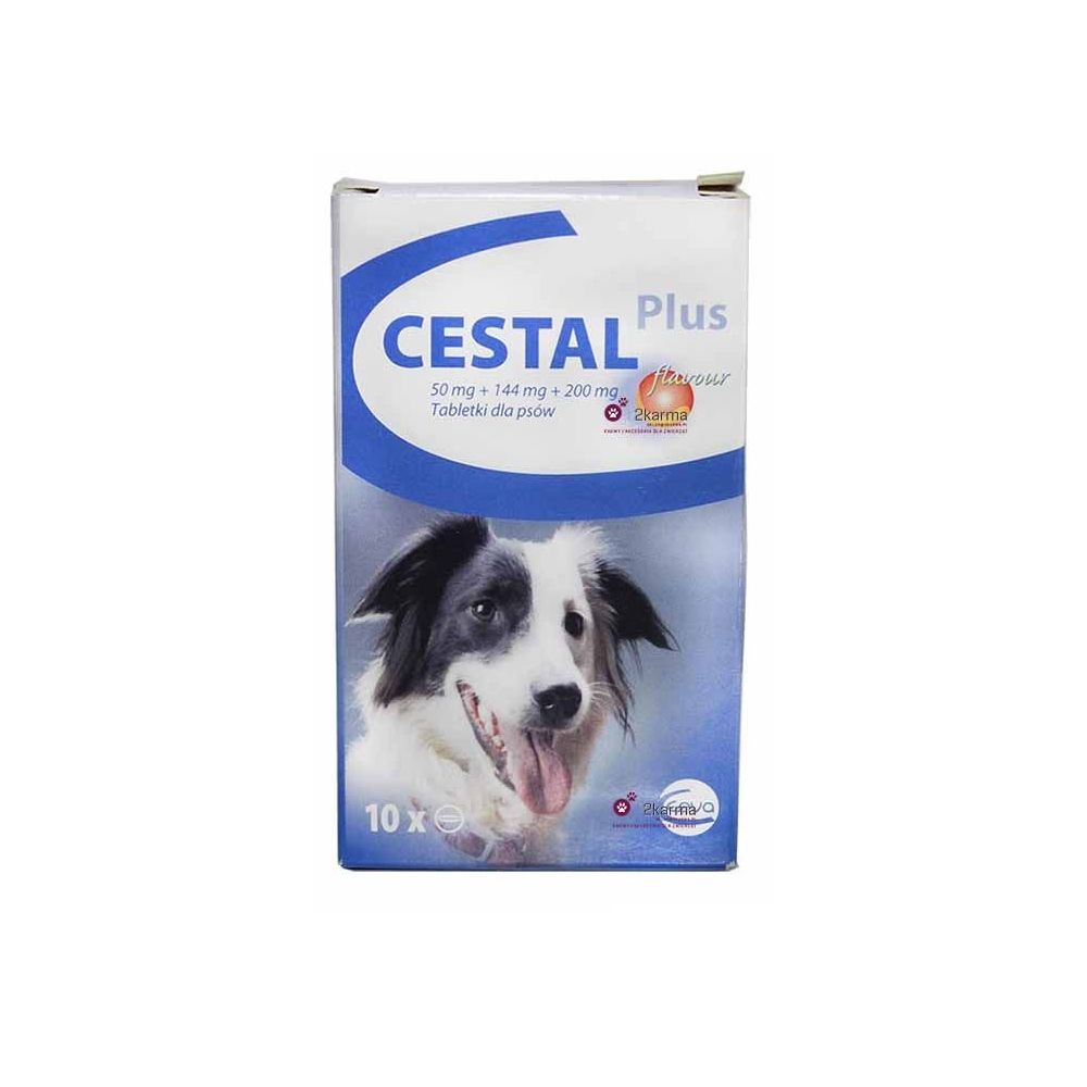 Cestal Plus Flavour dla Psów na Odrobaczanie 10 Tabletek