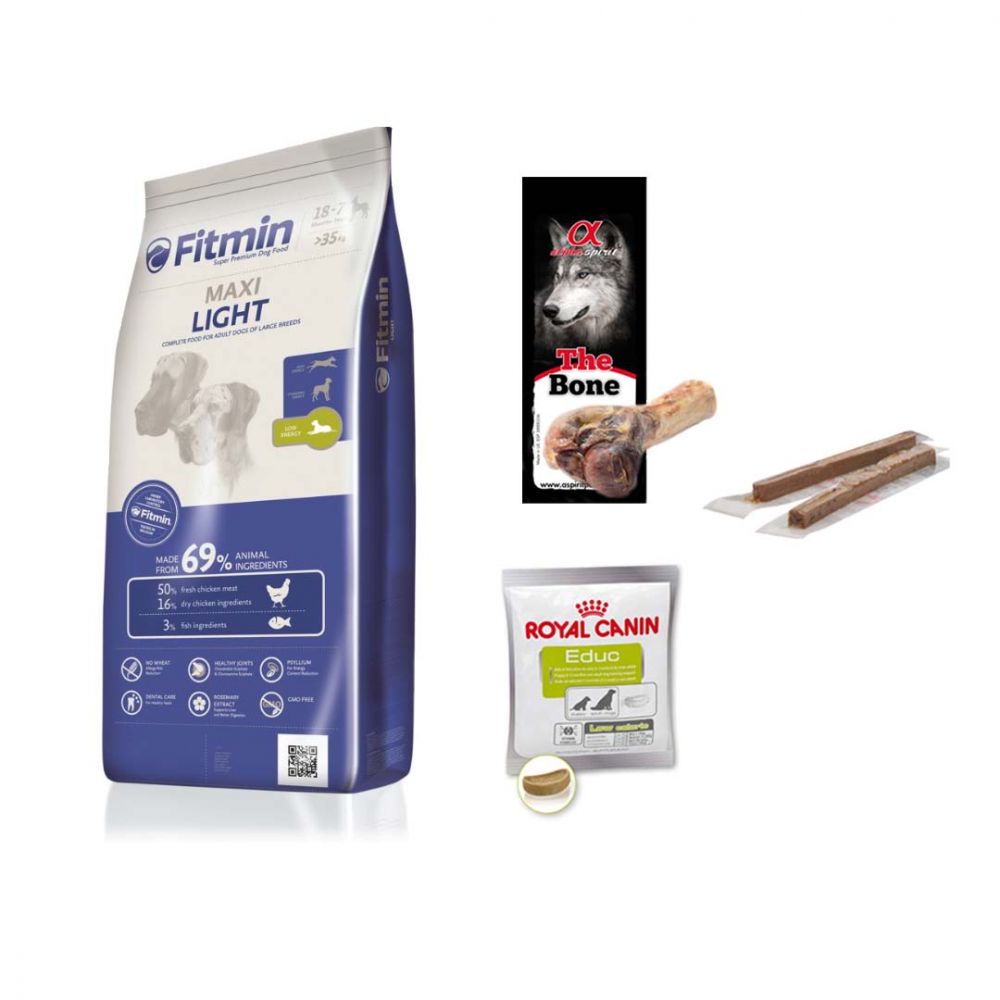 Pakiet Fitmin Maxi Light 15 kg + 4 GRATISY!