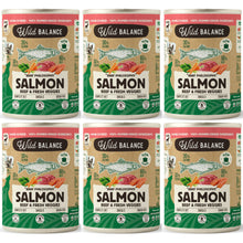 Pakiet Wild Balance Mokra Karma Dla Psów Wszystkich Ras w Każdym Wieku Wołowina z Łososiem Marchwią i Szpinakiem 6 x 400 g