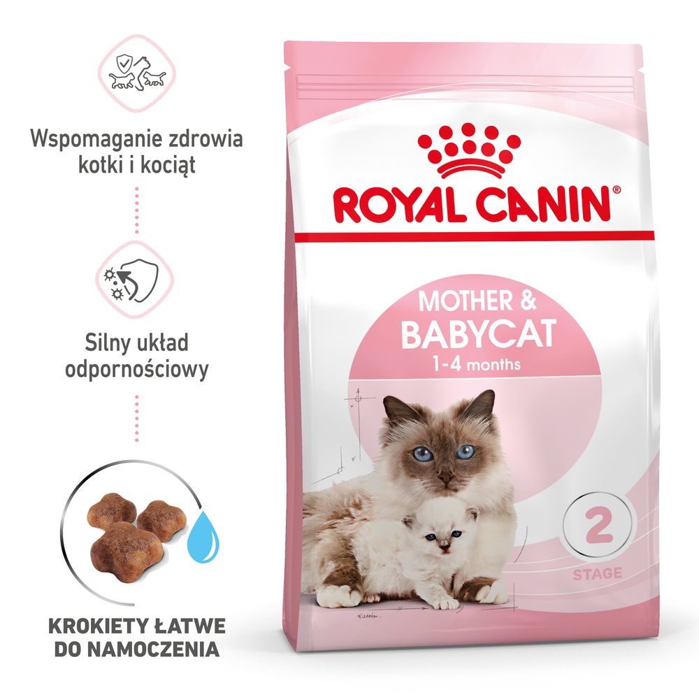 ROYAL CANIN Mother&Babycat 400g karma sucha dla kotek w okresie ciąży, laktacji i kociąt od 1 do 4 miesiąca życia