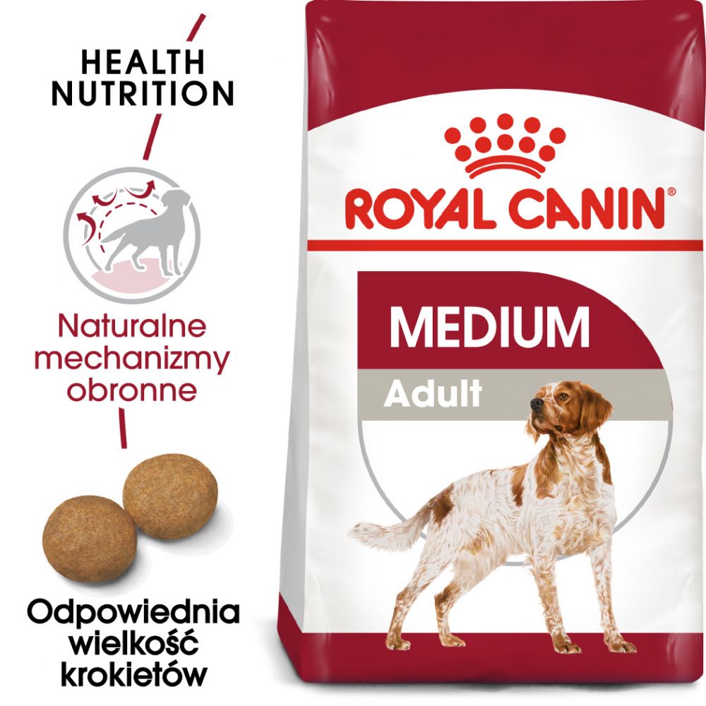 ROYAL CANIN Medium Adult Karma Sucha Dla Psów Dorosłych Ras Średnich 4 kg