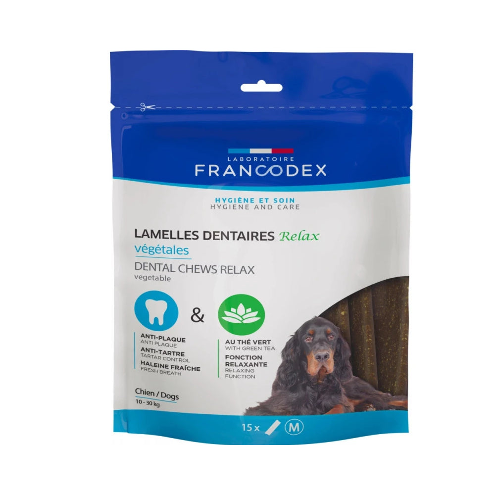 Francodex Relax Paski Do Gryzienia Usuwające Kamień i Nieprzyjemny Zapach z Pyska Rozmiar M